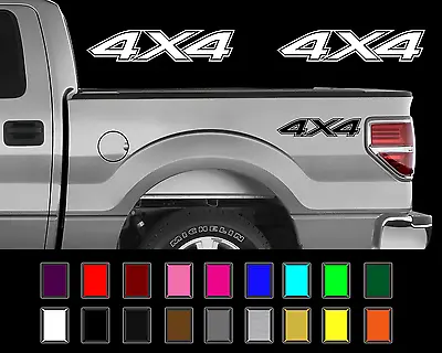 $13.49 • Buy 4x4 Decal Set Fits: 2012-2014 Ford F-150 F-Series Truck Bed Side Vinyl Stickers