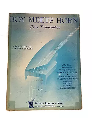 BOY MEETS HORN PIANO TRANSCRIPTION Vintage Sheet Music Advanced Piano Solo 1939 • $1.99