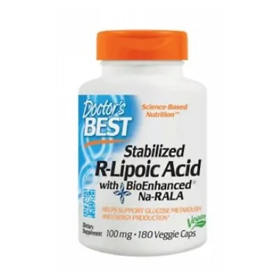 Stabilized R-Lipoic Acid With BioEnhanced Na-RALA 100 Mg 180 Veggi Caps By Docto • £66.77