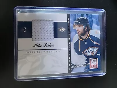 2012 Panini Elite Materials Mike Fisher Jersey Card Nashville Predators • $4.99