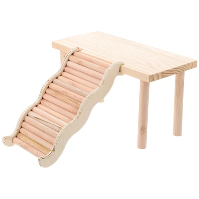 £16.61 • Buy Hamster Platform Hamster Bridge Wooden Small Animals Platform Toy Wooden Ladder