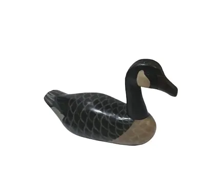 Vintage Wood Carved Canada Goose Hunting Decoy With Removable Head • $89.99