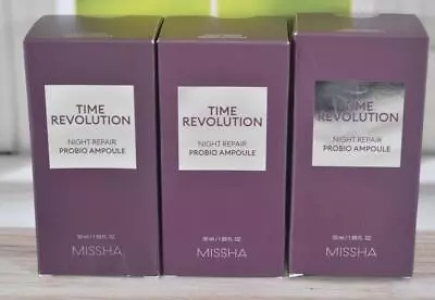 Missha Time Revolution Night Repair Probio Ampoule Serum 1.69 Fl.oz (X3 BOXES!) • $64.17