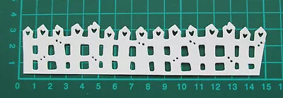  20 X Magnolia Fencing Die Cuts In White • £3.50