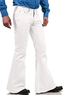 Mens Bell Bottom Jeans Pants70s Bell Bottoms Vintage Denim Pants Jeans For Men • $48.99