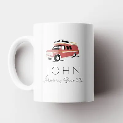 Personalised Mug Camper Van Motorhome Adventuring Since Perfect Gift 11 Fl Oz • £12.99