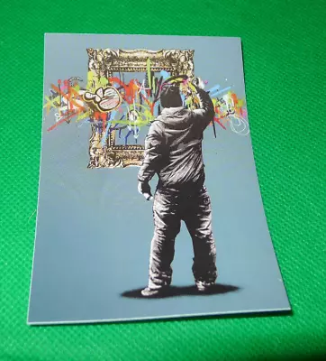 Martin Whatson Framed Blue Art Print Sticker 6.5cm X 9.5cm Graffiti Prints • £5.50