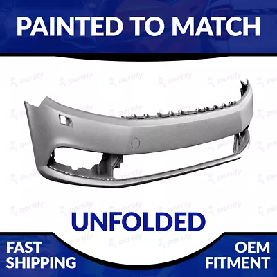 NEW Painted Unfolded Front Bumper For 2013-2017 Volkswagen CC Non R-Line • $429.99