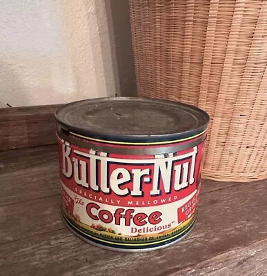 Vintage Butter-Nut 1lb Coffee Tin CAN • $19