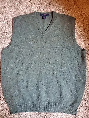 North Winds Green Mens XXL 100% Lambs Wool Sweater Vest • $27.50