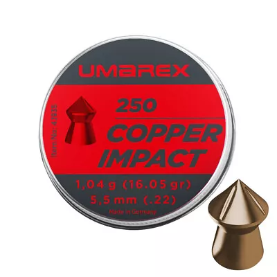 Umarex Copper Impact Air Gun Rifle Pellets 5.5mm .22 Ammo • £8.89