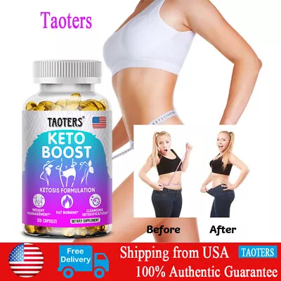 Keto Boost Capsules 23500mg Apple Cider Vinegar ACV Weight Loss 120 Capsules • $10.76