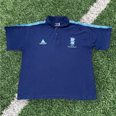 Birmingham City 90s Polo Shirt Original Le Coq Sportif 1996/98 Men's Medium • £29.99