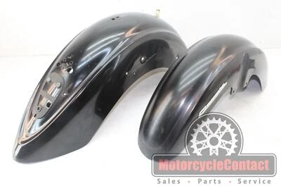 $299.40 • Buy 99-05 Vstar 1100 Front Rear Back Wheel Fender Oem Metal Tire Hugger Pair Black