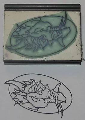 Friendly Dragon Rubber Stamp By Amazing Arts Cute! • $9.99