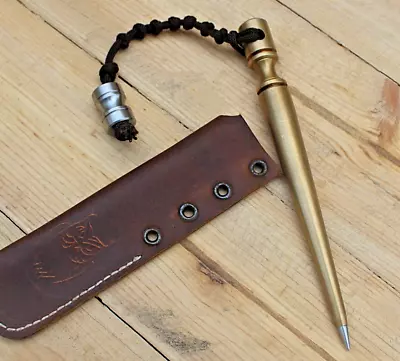 Marlin Spike Brass & Stainless Steel Tip Tool Perfect For EDC And Paracord Wor • $89