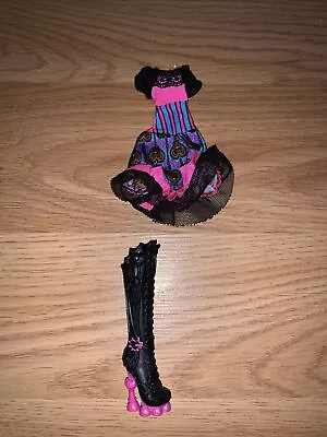 Monster High Doll Freaky Fusion Dracubecca Steam Punk Dress & Right Shoe • $20