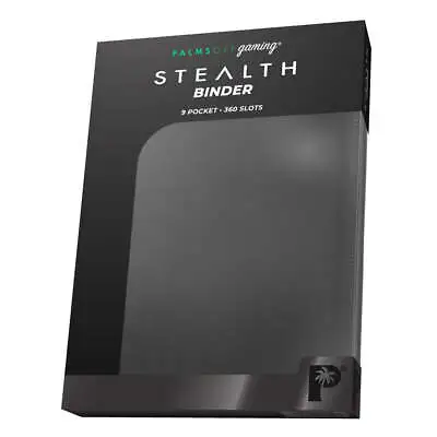 STEALTH 9 Pocket Zip Trading Card Binder - BLACK • $46.45