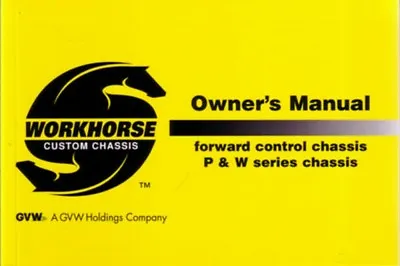 2004 Workhorse Motorhome P W Chassis Owners Manual User Guide Operator Book OEM • $45.14