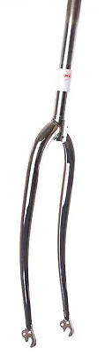 27”  X 1 1/4   Or 700c Road Bike Fork 25.4mm Chrome 255mm 1  Steerer Chrome • £22.99