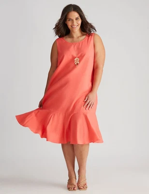 $27.18 • Buy Autograph Woven Sleeveless Frill Hem Dress Womens Plus Size Clothing  Dresses