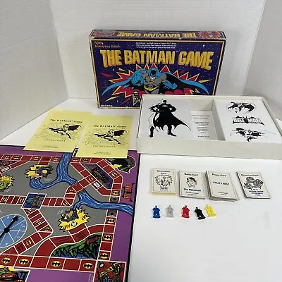 VINTAGE THE BATMAN GAME 50th ANNIVERSARY 1989 GLOW IN THE DARK BOARD • $19.99