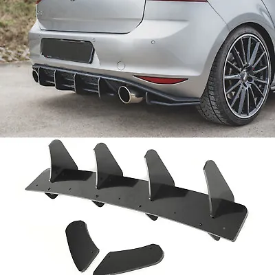 For Volkswagen VW GOLF 7 MK7 GTI 14-17 Rear Bumper Lip Diffuser Side Splitter • $48.99