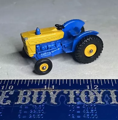 Vintage Matchbox Lesney - Ford Tractor Farm Vehicle 39c - Blue Yellow - 1967 • $14.94