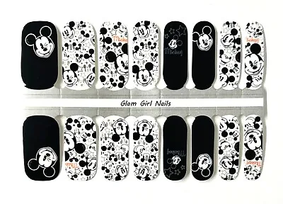 Classic Mickey Mouse Disney Nail Polish Strips / Nail Polish Wraps • $4.99