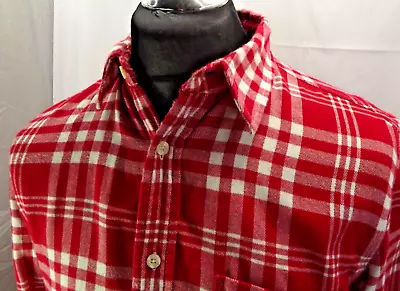 Musto Ocean Outfitters Red Gingham Flannel Shirt Size M (0135) • £18