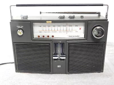 Realistic Concertmate 8 Stereo 14-920 8 Track Tape Player  & AM FM Radio Work’s • $85