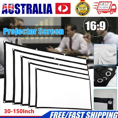 $11.96 • Buy Foldable Portable Projector Screen 16:9 HD Outdoor Home 3D Movie Cinema Theater
