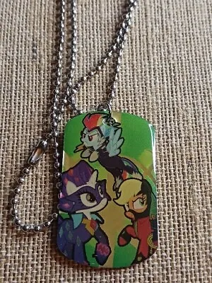 My Little Pony Power Ponies Dog Tag Necklace  29' • $5