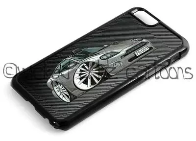 WickedArtz Cartoon Car Art Aston Martin Vanquish JB007 IPhone 5/6/7/X/11 Case • £15.50