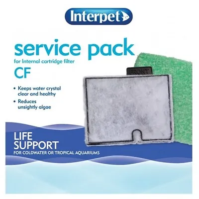 Interpet Cartridge Filter Service Pack Mini CF1 CF2 CF3 Aquarium Media Fish Tank • £12.34