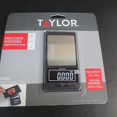 Taylor High-Precision Digital Portioning Scale With Cover 16OZ/500G • $12.99
