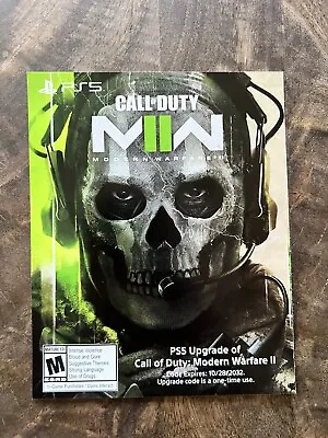 Call Of Duty Modern Warfare 2 PS5 Upgrade PS4 DISC REQUIRED MW2 • $10