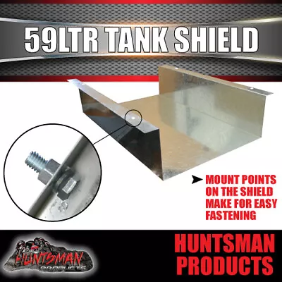 Galvanised Caravan Camper Trailer Boat 59 Litre Underbody Water Tank Shield • $80