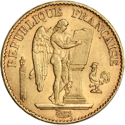 France Gold 20 Francs (.1867 Oz) - Angel - XF/AU - Random Date • $436.46