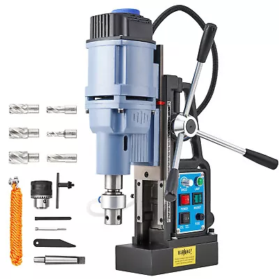 13900N 650RPM Magnetic Drill 2  Bi-Directional 1950W Stepless Speed 6 HSS Bits • $239.99