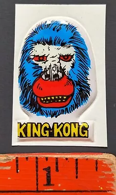 Vintage 1970s King Kong Monster Glow In Dark Puffy Sticker Card • $4.95