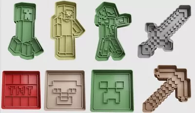 Minecraft Cookie Cutters + Insert - Approx. 8cm • £23.99