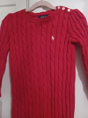 £10 • Buy Polo Ralph Lauren Age 4 Cable Knit Dress