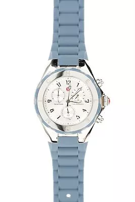 Michele Tahitian Womens Jelly Blue Round Watch 134579 • $335.75