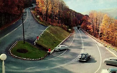 Postcard The Famous Hairpin Turn Mohawk Trail Massachusetts • $5.09