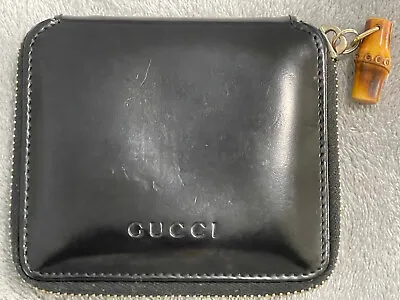 Gucci Vintage Bamboo Patent Leather Zip Wallet • $90