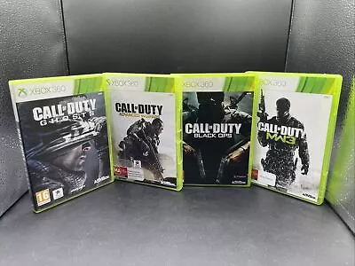 Call Of Duty 4 Game Bundle Lot Inc Ghosts Black Ops & Modern Warfare 3 Xbox 360 • $29