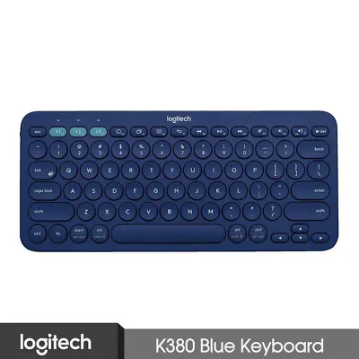 Logitech K380 Multi-Devices Bluetooth Keyboard Blue For IOS Android Laptop • $77.25