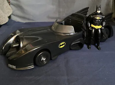 $45 • Buy 1989 DC Batman Batmobile Rocket Launchers W/Figure And Missiles
