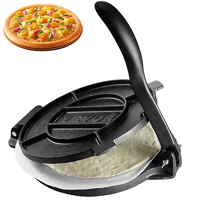 VEVOR 10 Inch Tortilla Press Chapati Maker Roti Dough Maker Heavy Duty Cast Iron • £25.19